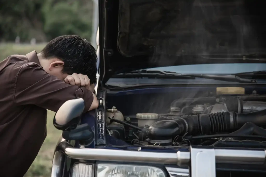 Car breakdown caused by misfuelling with incorrect fuel type